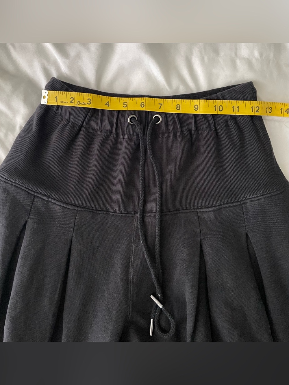 FP Movement: Black Wide-Leg Pleated Drawstring Pants - Picture 7 of 10